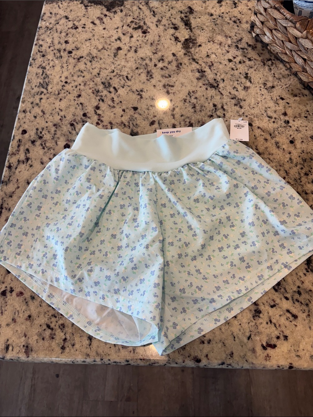 Old Navy Light Blue Floral Girls' Shorts
